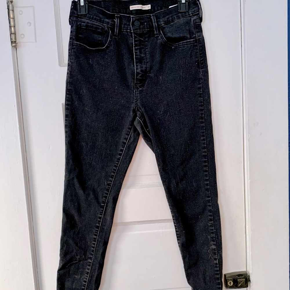 Levi’s high waisted skinny black jeans
